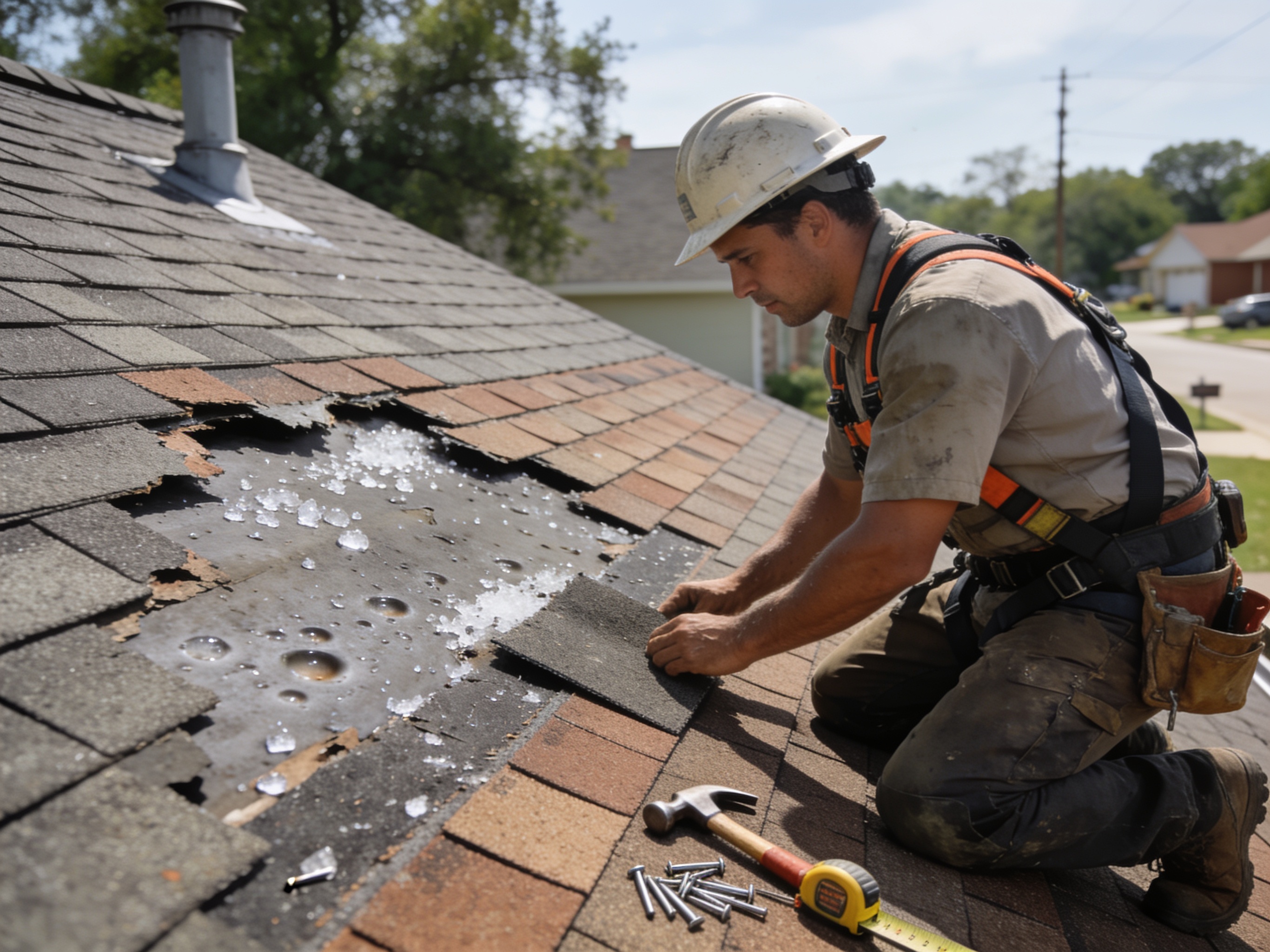 Hail Damage Roof Replacement in Cypress