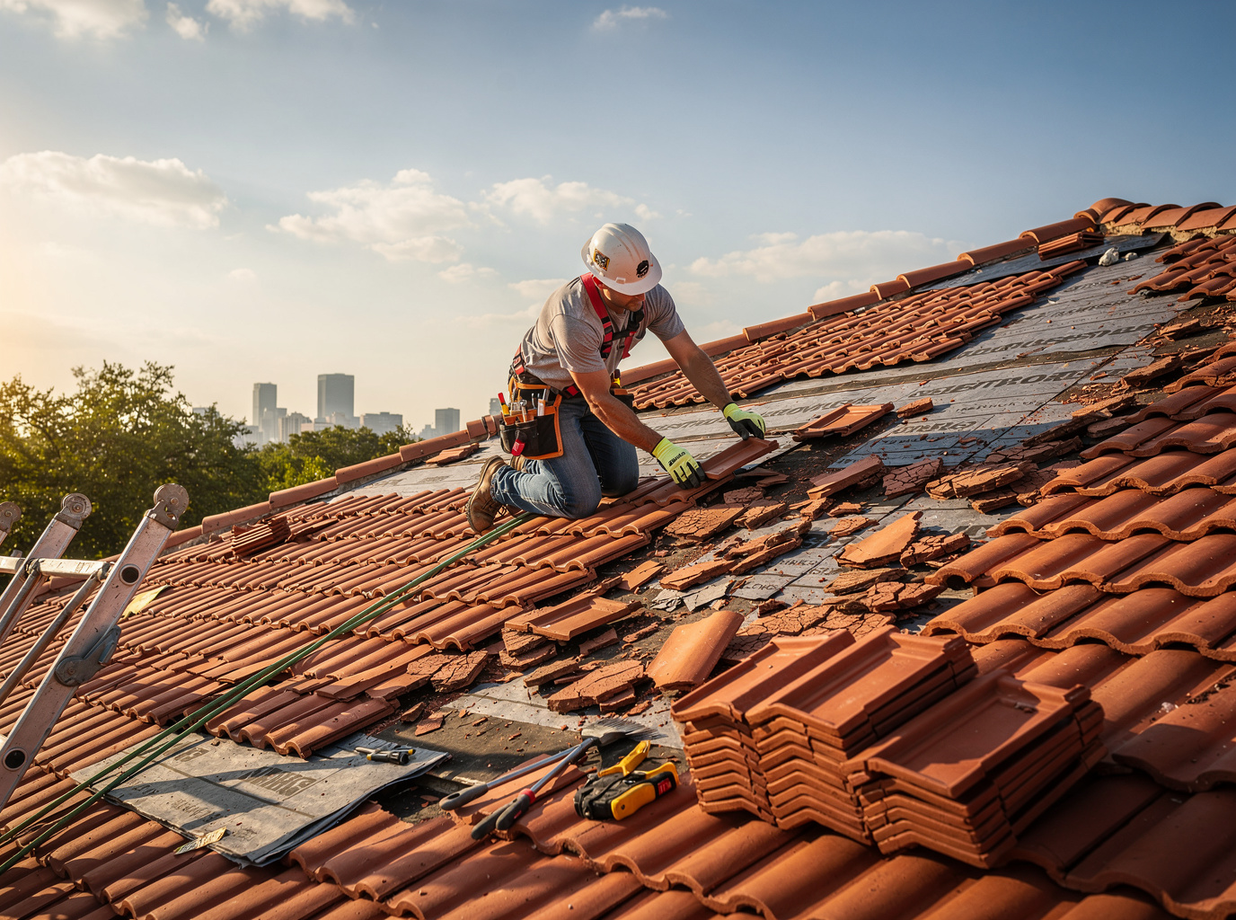 Hail Damage Roof Replacement in Humble