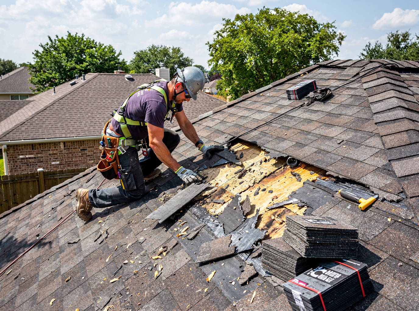 Hail Damage Roof Replacement in Dunellen